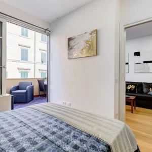 Camera da letto dell’appartamento Lovely Home Fabrizia a Roma