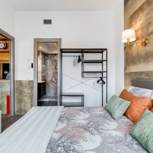 Camera da letto dell’appartamento Stylish Home Fabrizia a Roma