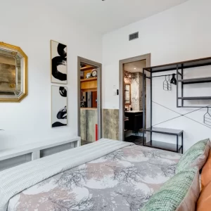 Camera da letto dell’appartamento Stylish Home Fabrizia a Roma