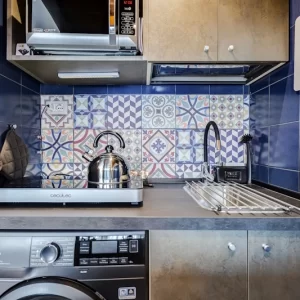 Angolo cottura dell’appartamento Stylish Home Fabrizia a Roma