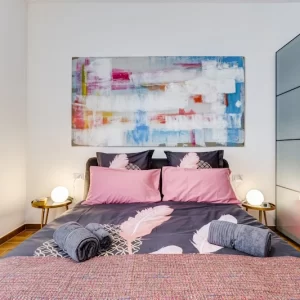 Camera da letto dell’appartamento Roma in Relax Two Rooms Fabrizia a Roma