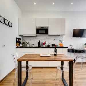 Angolo cottura dell’appartamento Lovely Loft Fabrizia a Roma