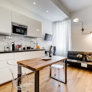 Angolo cottura dell’appartamento Lovely Loft Fabrizia a Roma