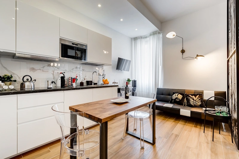 Angolo cottura dell’appartamento Lovely Loft Fabrizia a Roma