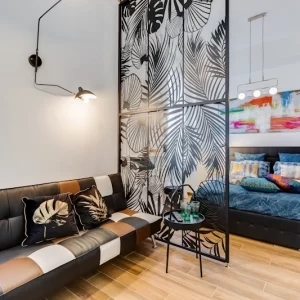 Soggiorno luminoso dell’appartamento Lovely Loft Fabrizia a Roma, quartiere San Giovanni