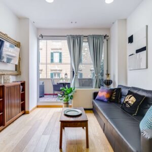 Soggiorno dell’appartamento Lovely Home Fabrizia a Roma, quartiere San Giovanni