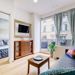 Soggiorno dell’appartamento Lovely Home Fabrizia a Roma, quartiere San Giovanni