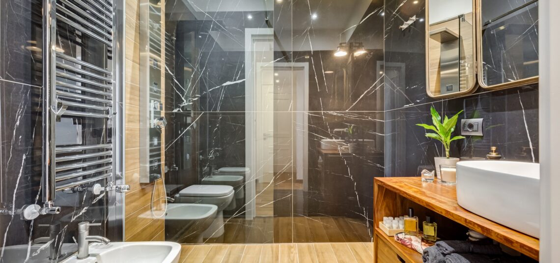 Bagno moderno dell’appartamento Roma in Relax Two Rooms Fabrizia a Roma